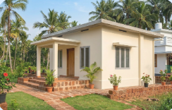 Completed Kadirur house with kitchen, rooms, and bathroom